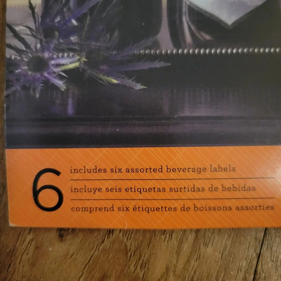 Martha Stewart Crafts Halloween Beverage Wine Bottle Labels Glitter - Picture 5 of 5